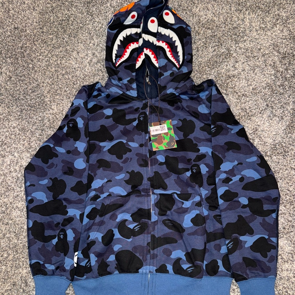 Dark Blue Bape Zipup